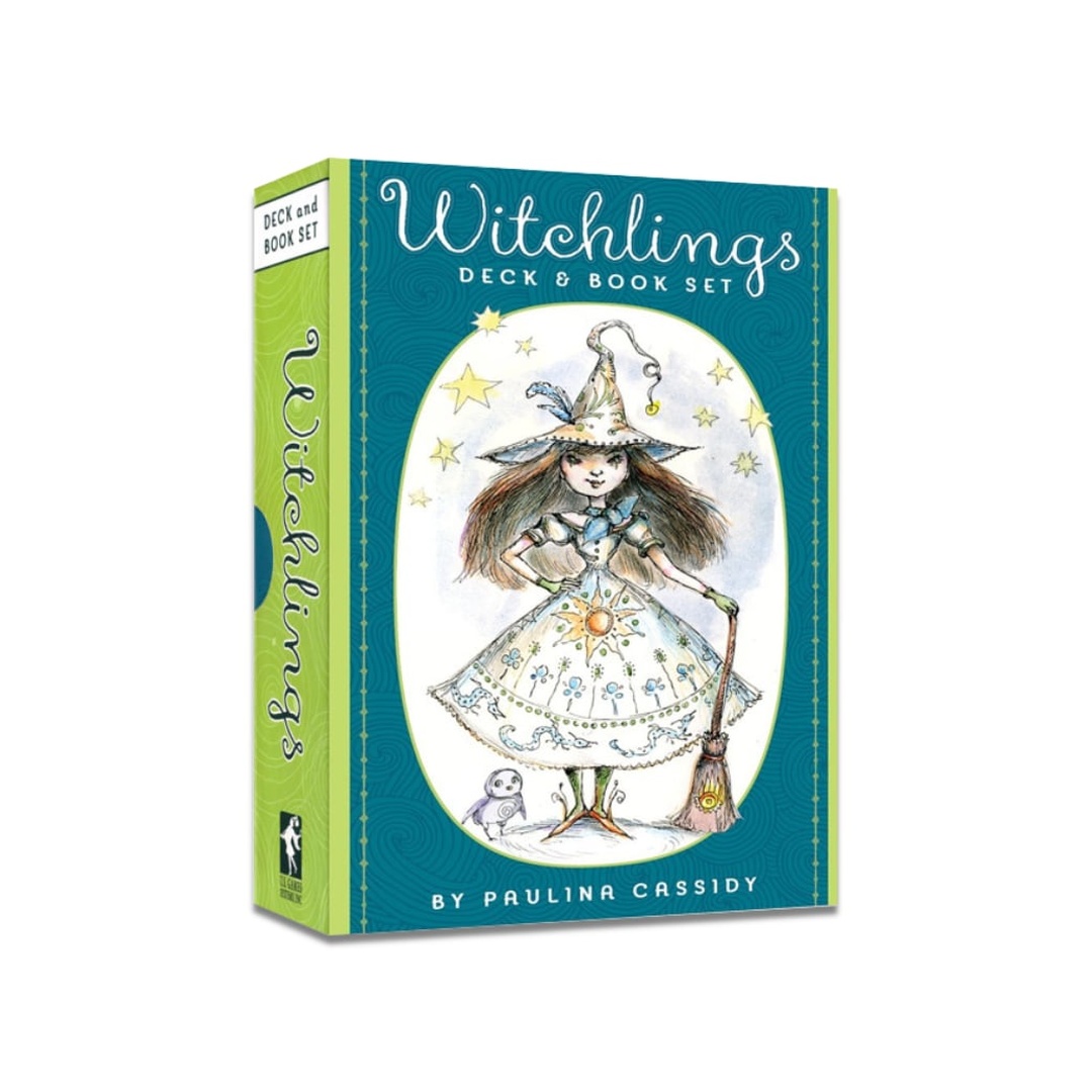 女巫魔法咒語卡｜The Witchlings Deck Book Set｜40張,線條創作、俏皮展現、正向肯定,贈中文翻譯