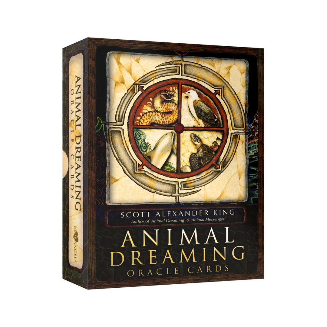 動物幻夢神諭卡｜Animal Dreaming｜45張,從古老的卜骨圖騰印記看見未來,贈中文翻譯