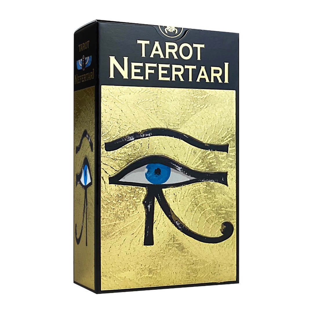 荷魯斯之眼塔羅｜Nefertaris Tarot｜78張,再現妮菲塔莉所愛的氛圍及象徵,贈中文翻譯