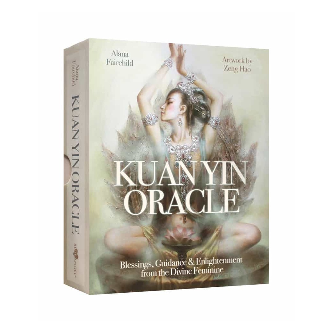 觀音神諭卡英文版｜Kuan Yin Oracle｜44張,啟發我們的覺知,走向開悟之路,贈中文翻譯