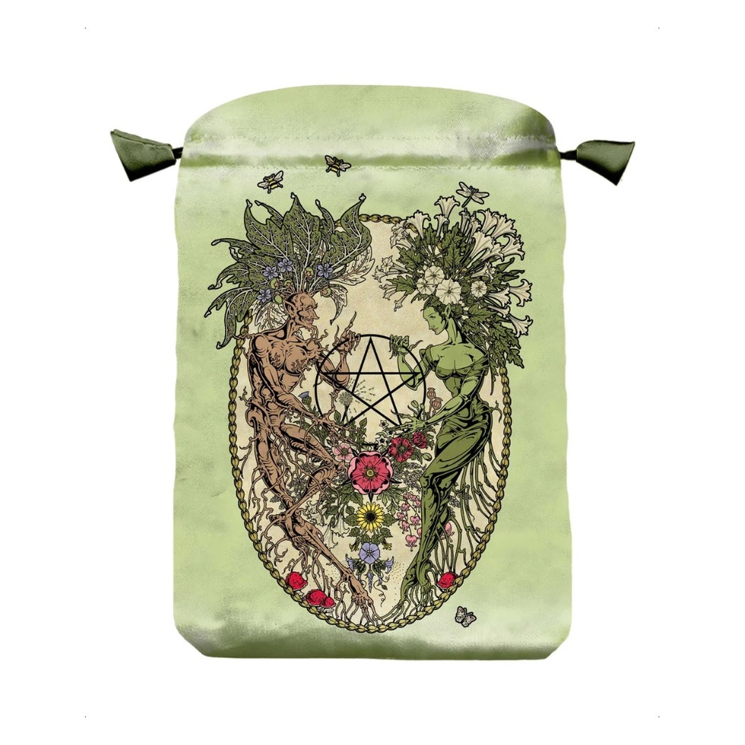魔法植物收納袋｜Magickal Botanical Bag｜能量袋、牌卡袋、塔羅袋、束口袋、保護袋