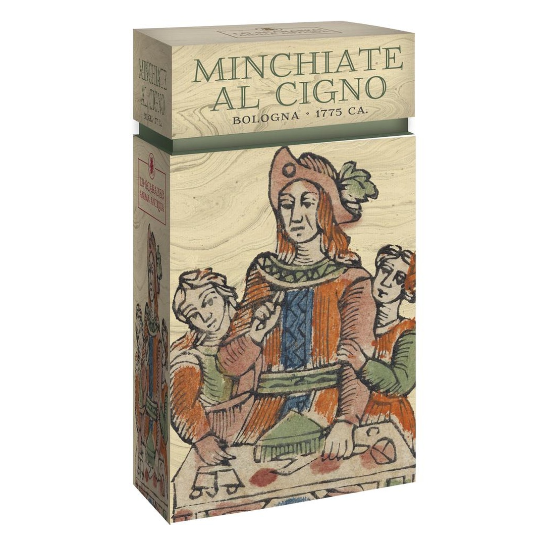 天鵝占卜牌,聖甲蟲古代靈魂復刻版｜Minchiate Al Cigno - Bologna 1775｜97張,義大利塔羅牌系統,贈中文翻譯
