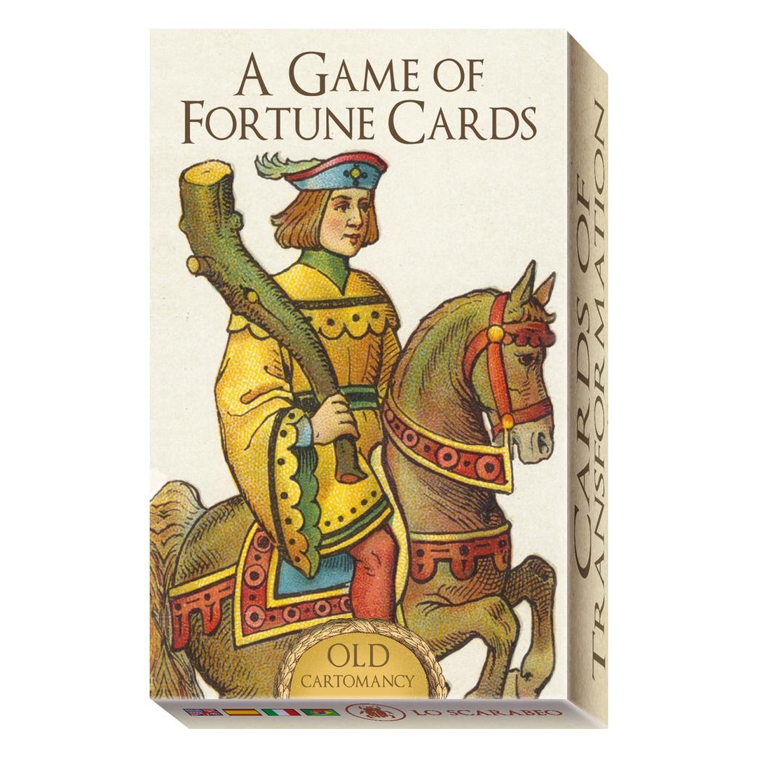 占卜卡牌遊戲｜A Game Of Fortune Cards｜40張,奧秘傳統撲克牌,贈中文翻譯