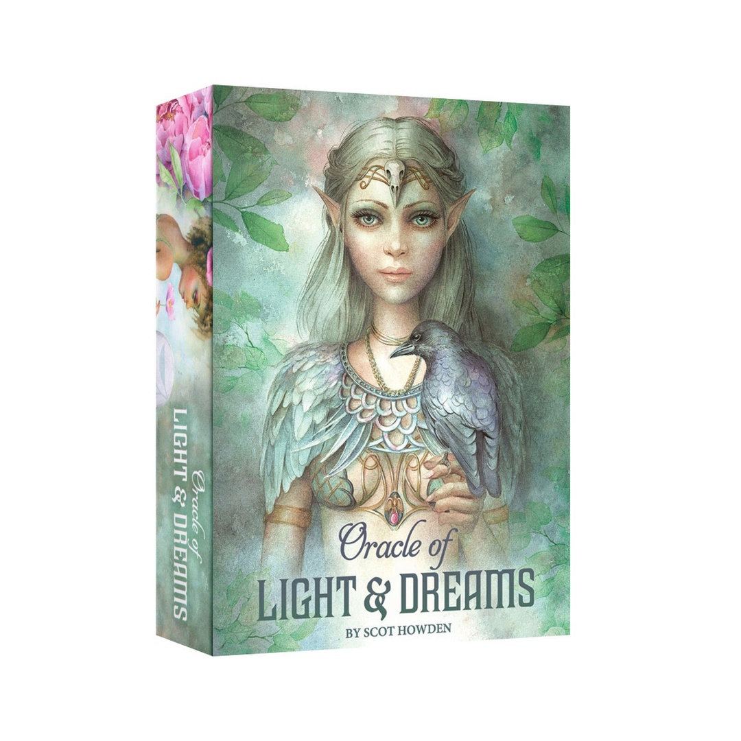 光與夢神諭｜Oracle of Light and Dreams｜49張,與西洋龍、獨角獸、貓頭鷹、狐狸、貓咪,奇幻生物一起冒險,贈中文翻譯