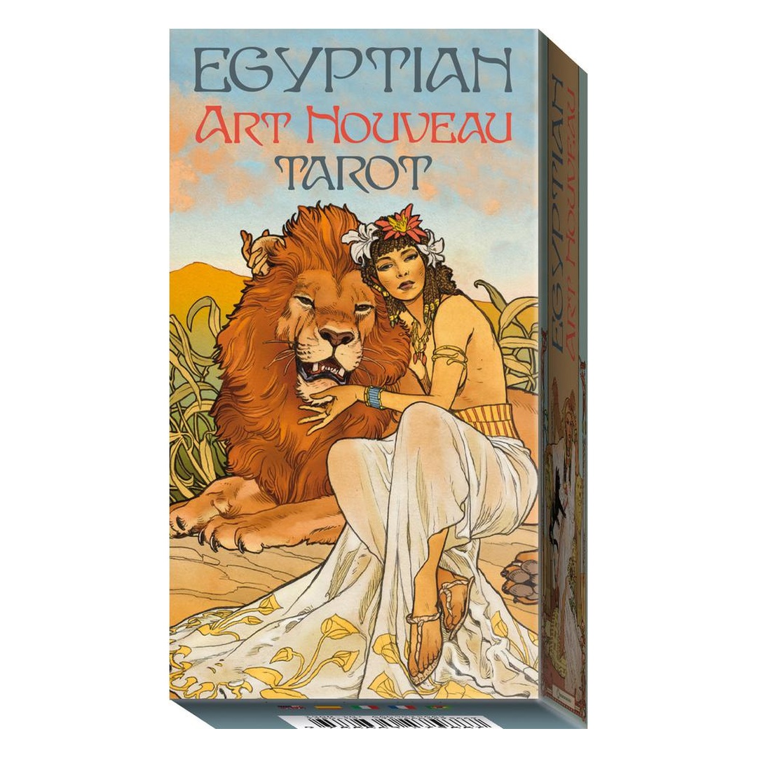 埃及新藝術風格塔羅牌｜Egyptian Art Nouveau Tarot｜78 張,曼妙美學和傳說,贈中文翻譯
