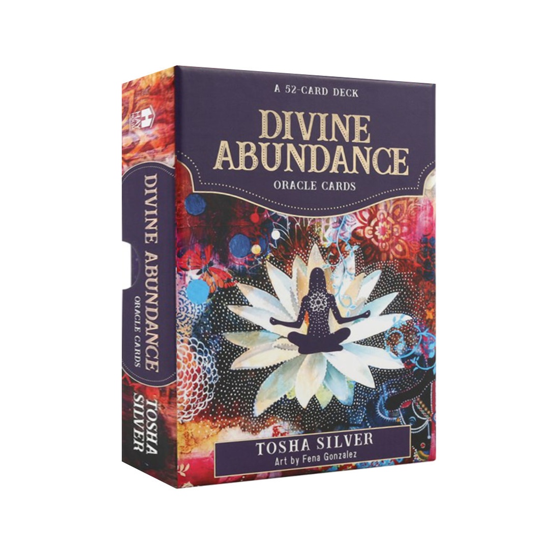 神豐指引卡｜Divine Abundance Oracle Cards｜52張,幫助你反思你與金錢、事業和富足關係的創意發想,贈中文翻譯