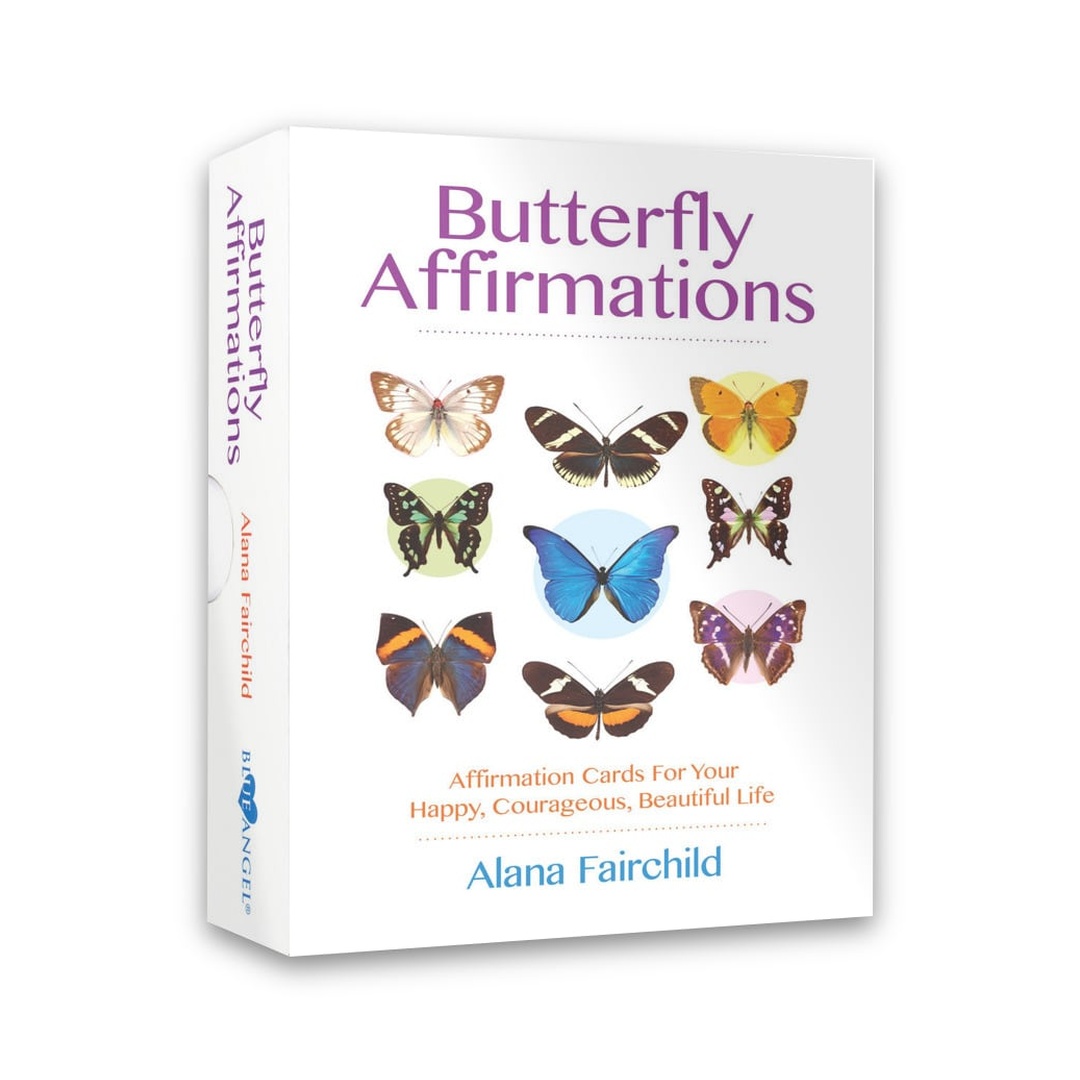 蝴蝶啟發肯定句｜Butterfly Affirmations｜44張,贈中文翻譯