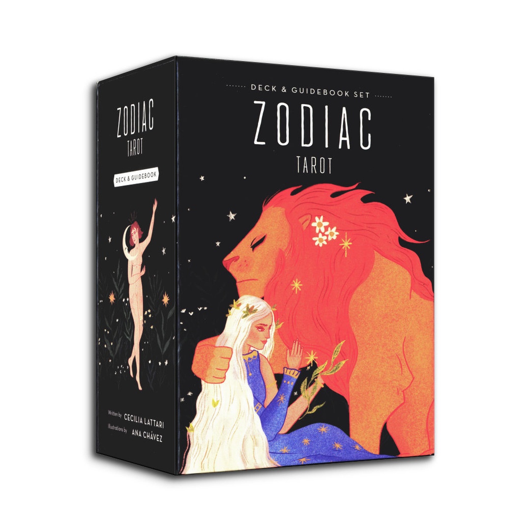 黃道帶塔羅書牌組｜Zodiac Tarot Deck and Book Set｜78張,贈中文翻譯