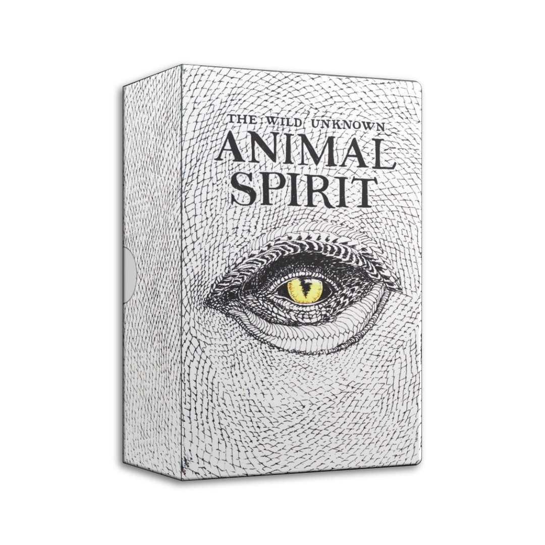 聖靈動物卡｜Animal Spirit Deck｜63張,點綴色彩與黑白色彩基調的視覺風格