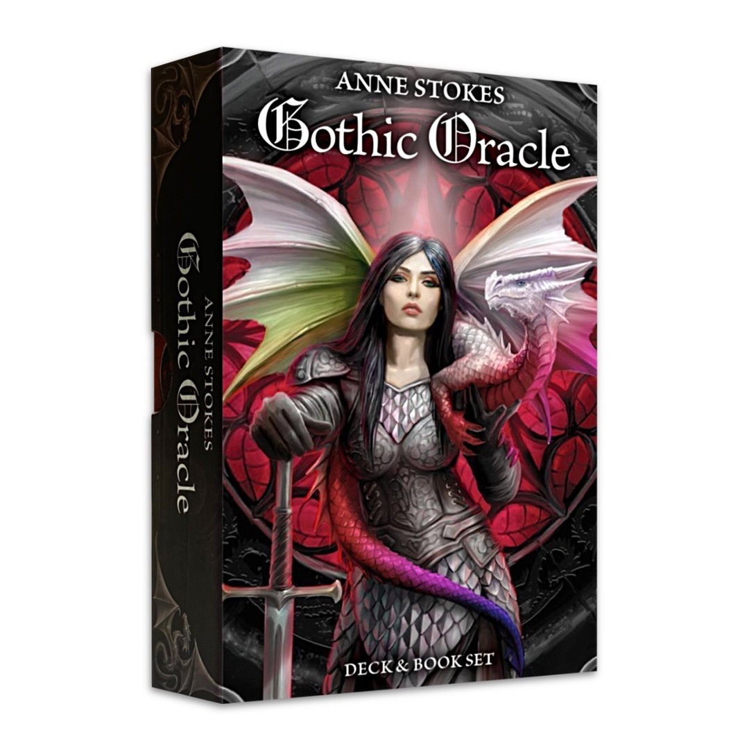 安妮斯托克斯哥特神諭書牌組｜Anne Stokes Gothic Oracle Deck and Book Set｜48張,贈中文翻譯