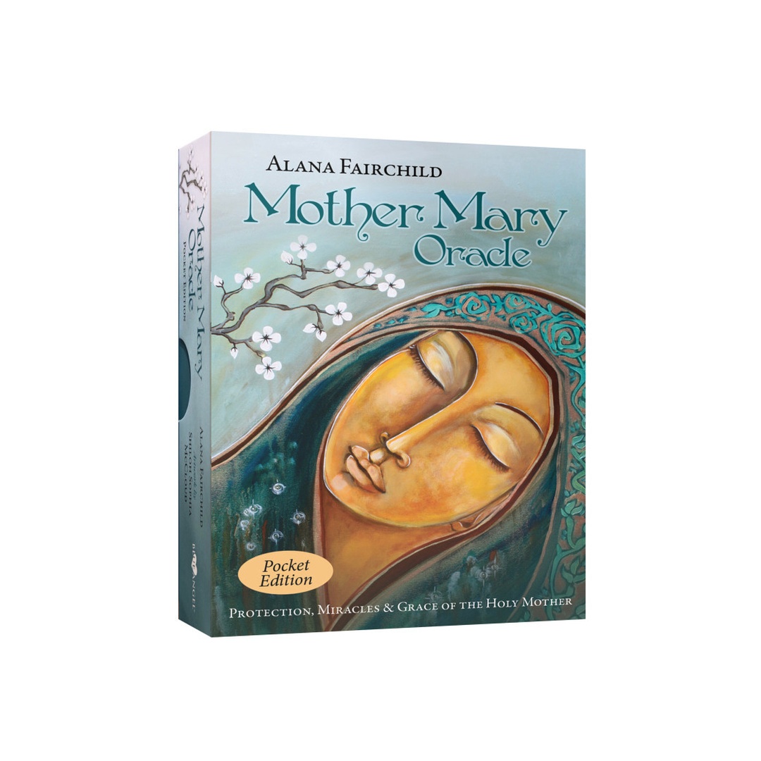 聖母瑪利亞神諭卡 袖珍版｜Mother Mary Oracle Pocket Edition｜44張,,贈中文翻譯