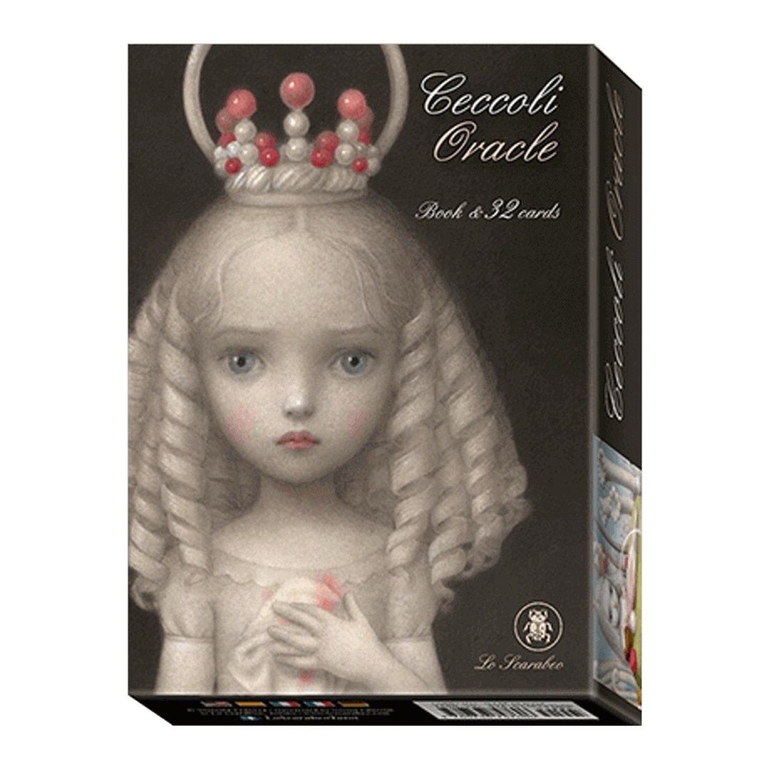妮可麗塔瑟可莉神諭卡｜Ceccoli Oracle Cards｜32張,柔和的色彩中可以看到強烈的情感對比,贈中文翻譯