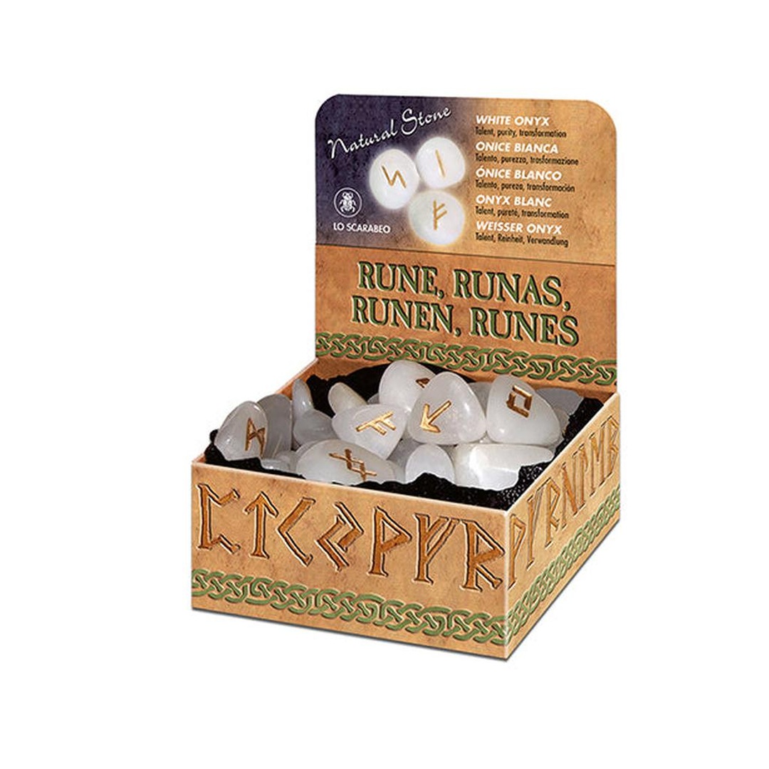 白瑪瑙盧恩符文石｜White Onyx Runes｜25顆