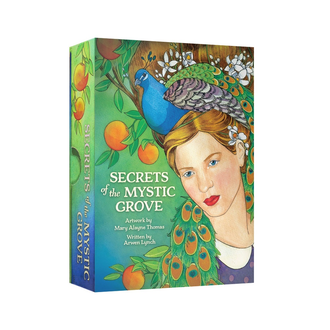 幻秘之森指引卡｜Secrets Of The Mystic Grove｜44張,迷人的筆觸與色調，讓你在這充滿想像力的美麗世界中流連忘返,贈中文翻譯