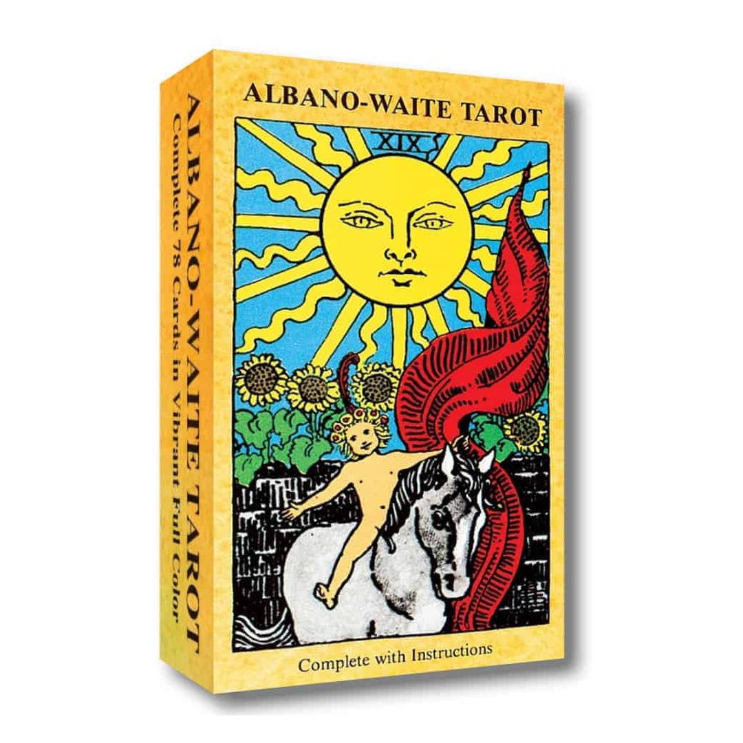 阿爾巴諾 偉特塔羅牌 Albano Waite Tarot｜78張,以鮮豔的色彩重新詮釋,贈中文翻譯