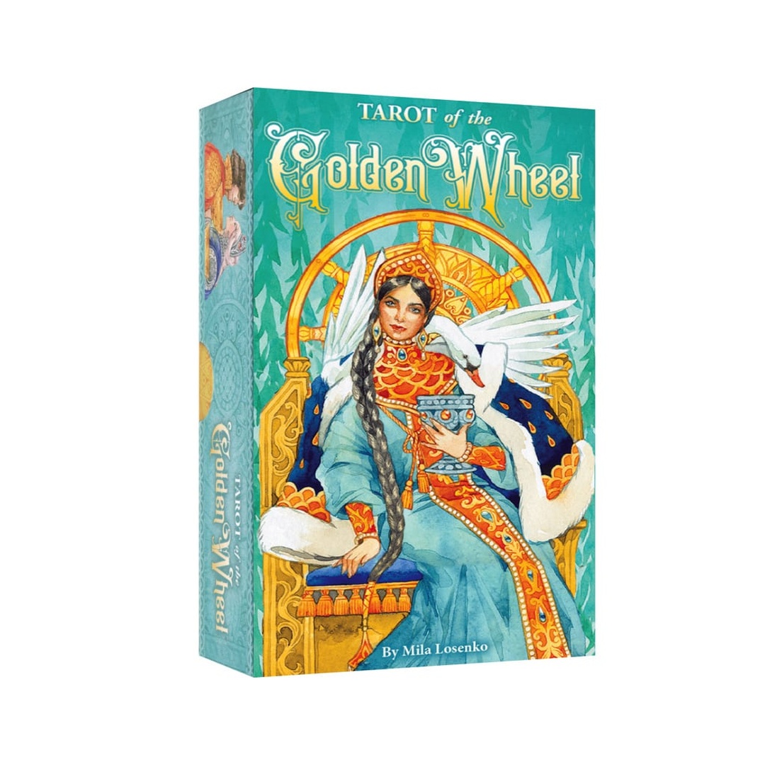 黃金之輪塔羅｜Tarot Of The Golden Wheel｜78張,永恆的週期與無盡的輪迴中展現精神價值與光耀,贈中文翻譯
