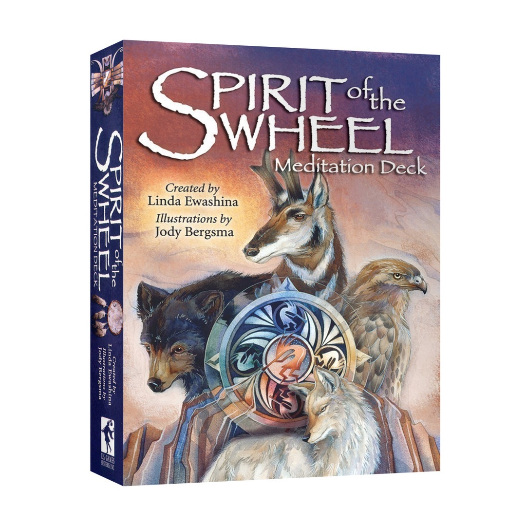 醫藥輪之聖靈冥想卡英文版｜Spirit Of The Wheel Meditation Deck｜40張,充滿古老奧祕與智慧，給予溫暖的守護與指引