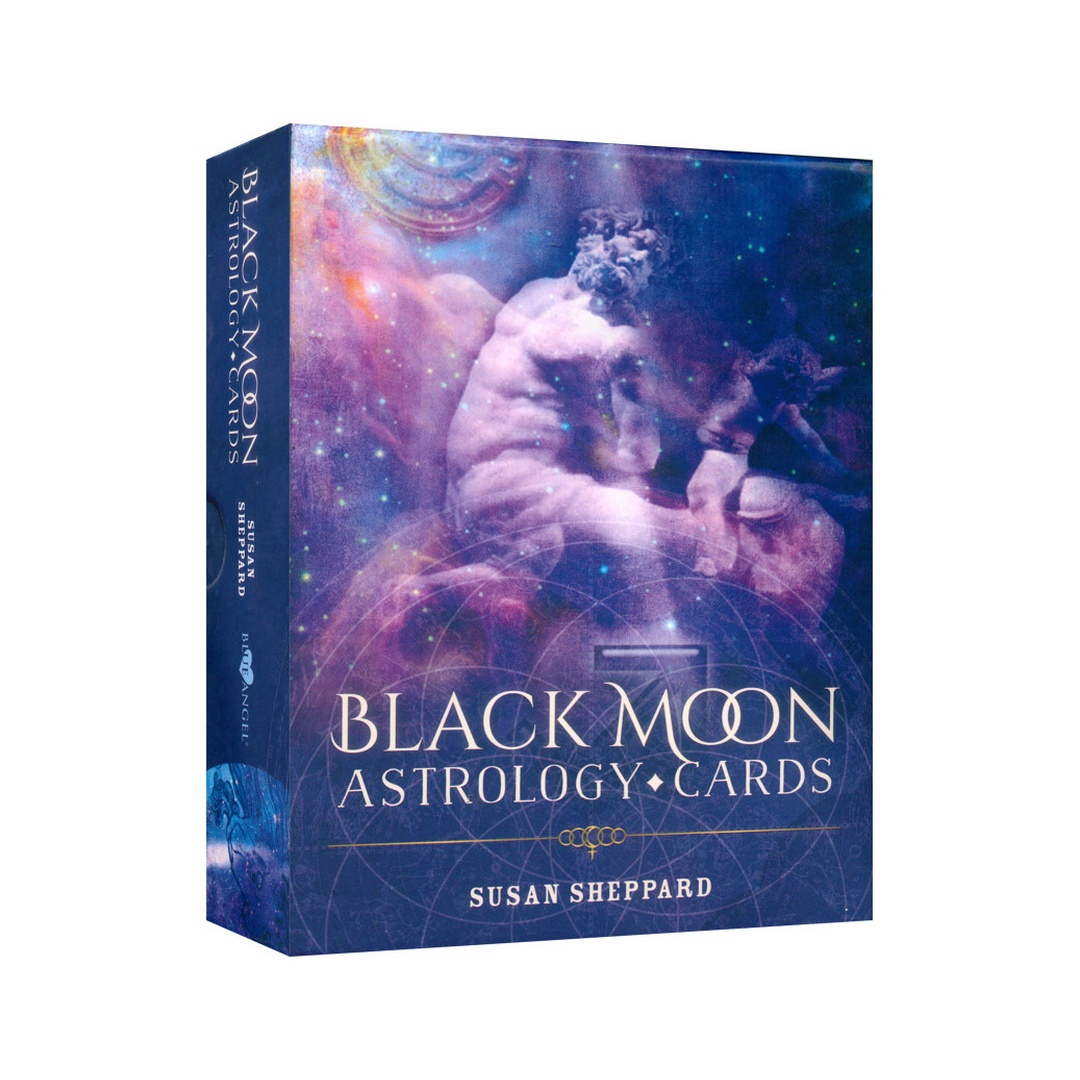 暗月占星卡｜Black Moon Astrology Cards｜52張,圖片令人讚嘆並揭示行星的知識和力量,贈中文翻譯