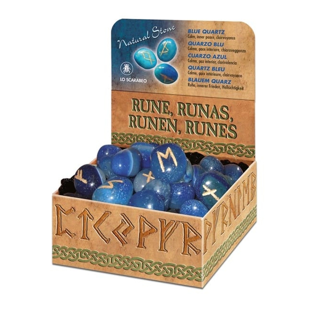 藍瑪瑙盧恩符文石｜Blue Onyx Runes｜25顆
