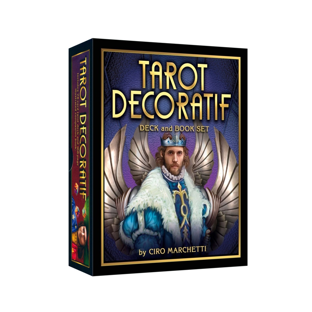 裝飾藝術塔羅｜Tarot Decoratif Deck And Book Set｜78張,書加牌組,贈中文翻譯
