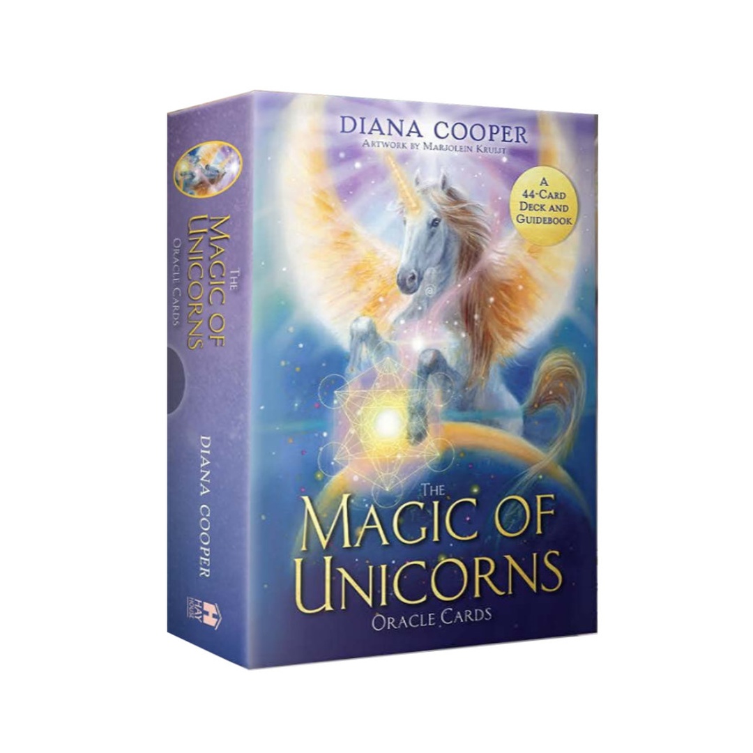黛安娜庫柏神奇獨角獸神諭卡英文版｜The Magic Of Unicorns Oracle Cards｜44張,前進揚昇道路、激勵喚醒心靈追求、吸引更多愛、光、療癒和幸福