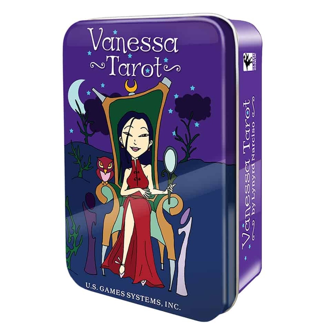 凡內莎塔羅錫鐵盒｜Vanessa Tarot｜78張,,贈中文翻譯