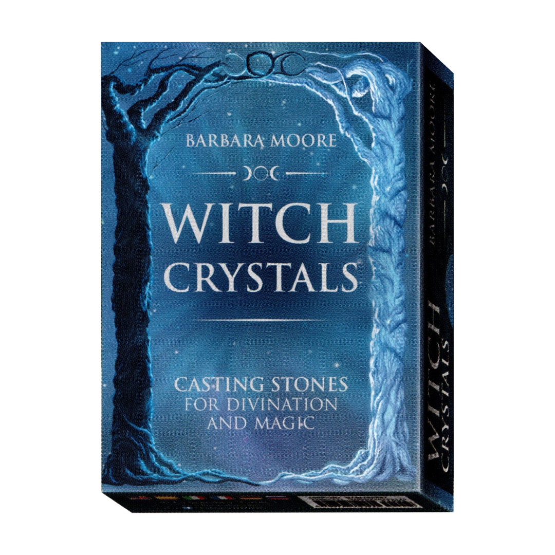 女巫水晶套組｜Witch Crystals｜八張占卜卡、年度輪盤和 160 頁手冊,贈中文翻譯