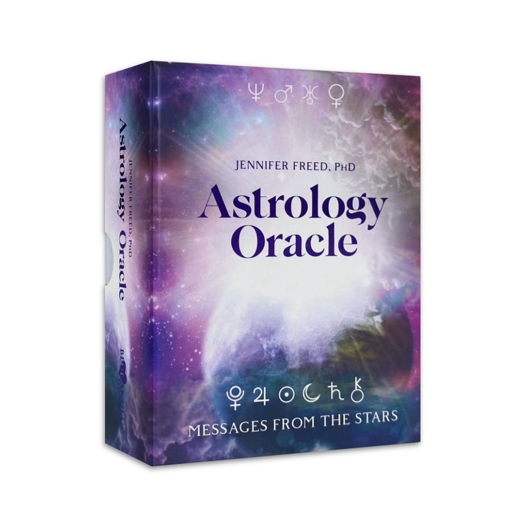 星訊神諭卡｜Astrology Oracle｜64張,宇宙演化的占星術課程,贈中文翻譯