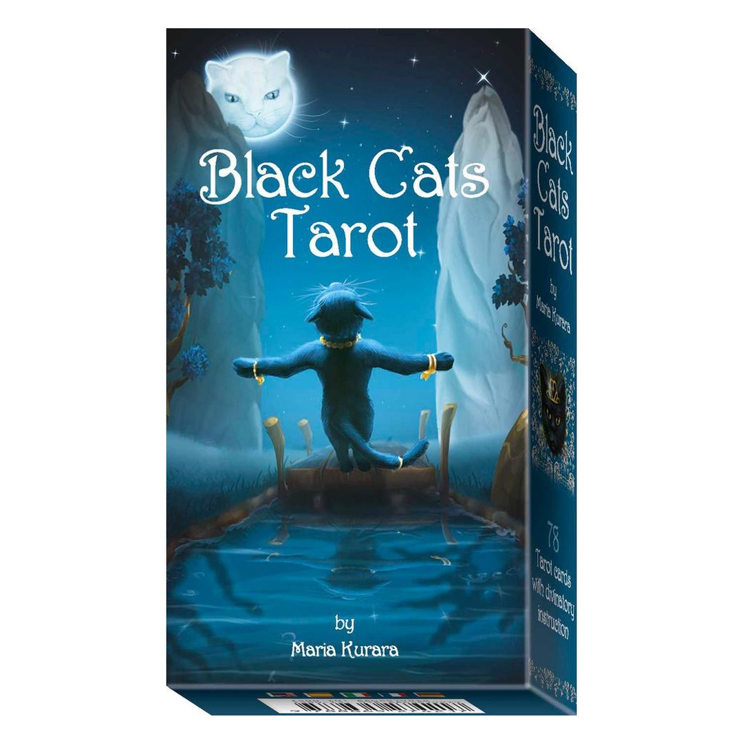 黑貓塔羅｜Black Cats Tarot｜78張,偉特原型結合喵星生物特點、傳說,贈中文翻譯