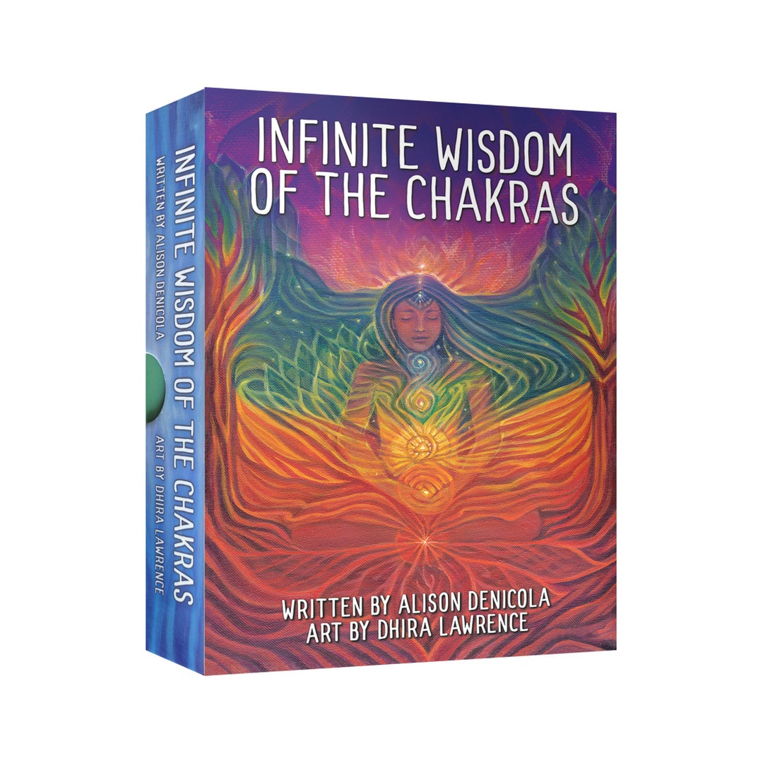 脈輪無盡智慧卡｜Infinite Wisdom Of The Chakras｜42張,通過神靈、動物和神聖符號，打開意識學習深度療癒,贈中文翻譯