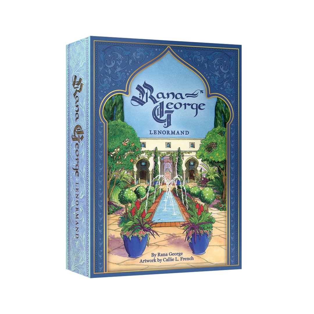 芮娜喬治雷諾曼｜Rana George Lenormand｜42張,豪華、絢麗金箔珠光紙質開展1001夜故事，外加 4 張新牌詮釋：精神、香爐、床和市場,贈中文翻譯