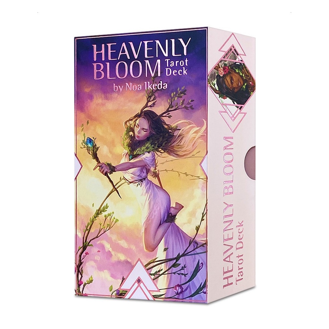 天綻塔羅牌｜Heavenly Bloom Tarot｜78張,花卉繽紛燦爛帶來天堂視角,贈中文翻譯