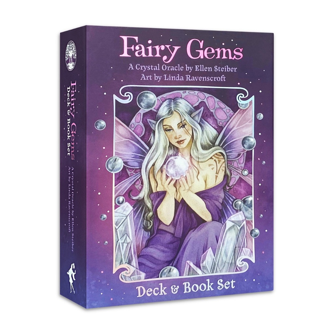 精靈寶石牌組｜Fairy Gems: A Crystal Oracle deck Cards｜40張,光影交織荒野智慧與力量的永恆存有,贈中文翻譯