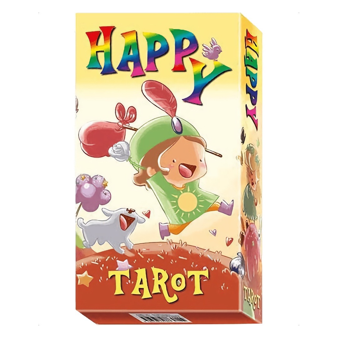 快樂塔羅｜Happy Tarot Cards Only｜78張,一個充滿糖果、冰淇淋和糖果的可愛世界 快樂塔羅（僅牌卡）,贈中文翻譯