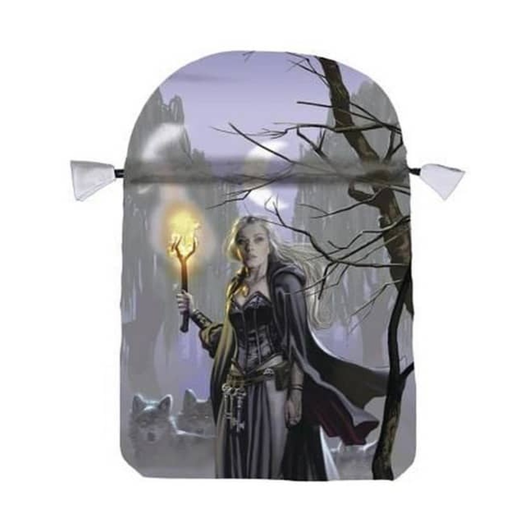 依蓮杜根女巫塔羅收納袋｜Witches Moon Satin Tarot Bag｜能量袋、牌卡袋、塔羅袋、束口袋、保護袋