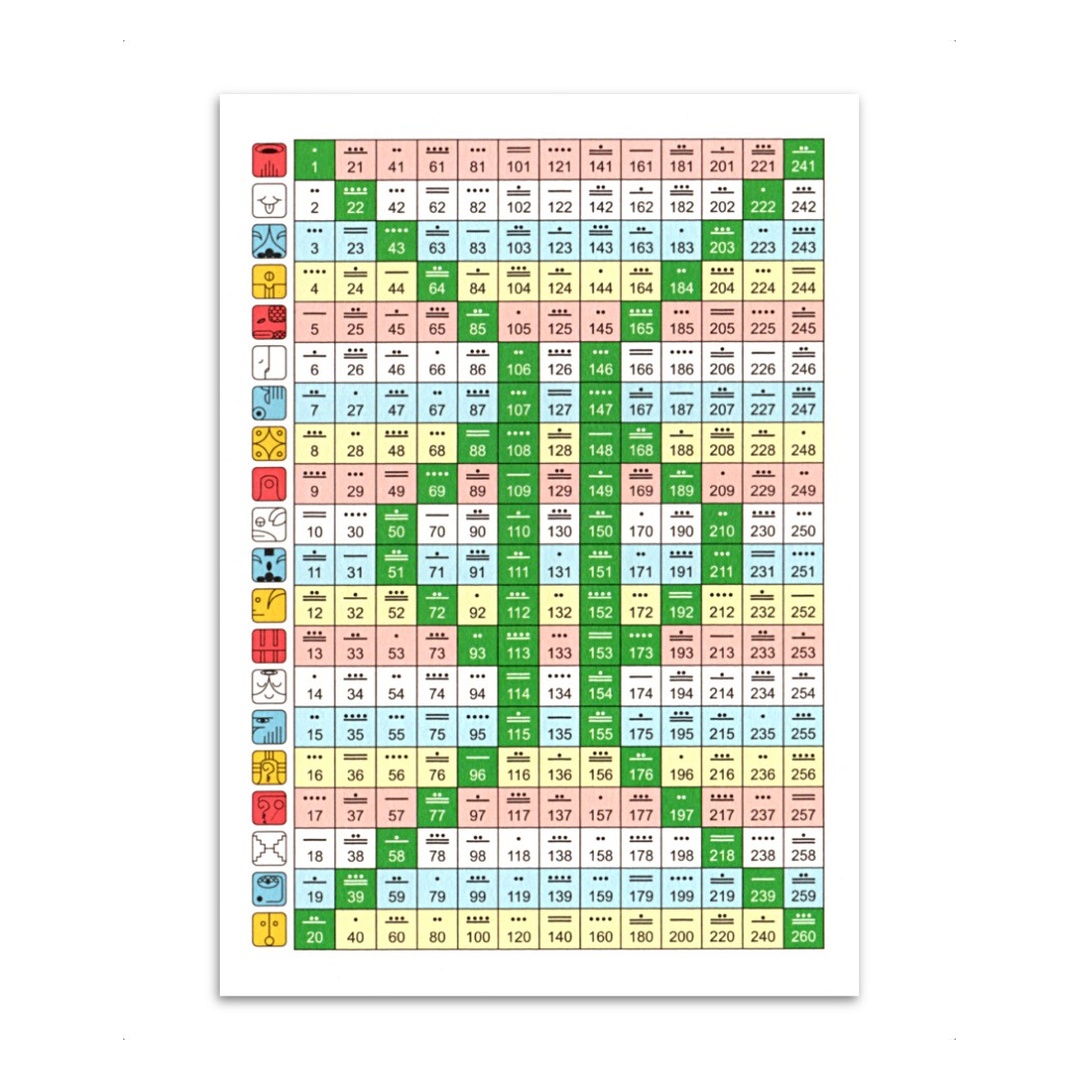 星際馬雅卓爾金曆小卡(10入)