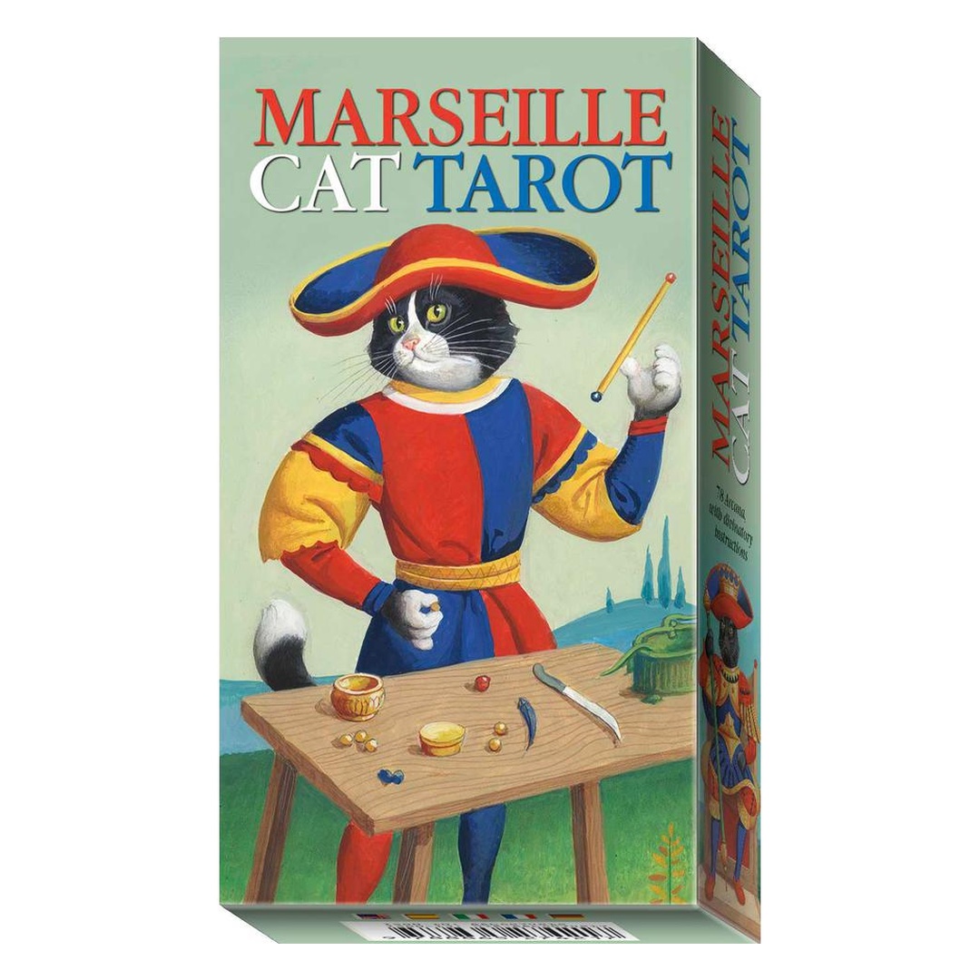馬賽貓塔羅｜Marseille Cat Tarot｜78張,清晰明瞭的元素和細節，顯現出歡樂無憂的氣氛,贈中文翻譯
