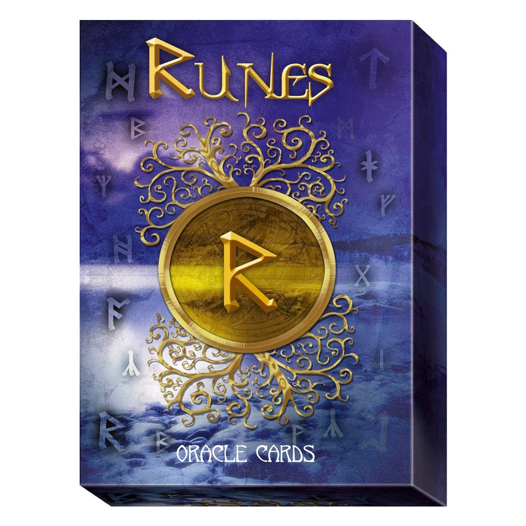 盧恩神諭卡｜Runes Oracle Cards｜24張,與北歐智慧諸神連結,占卜,冥想,護身符,贈中文翻譯