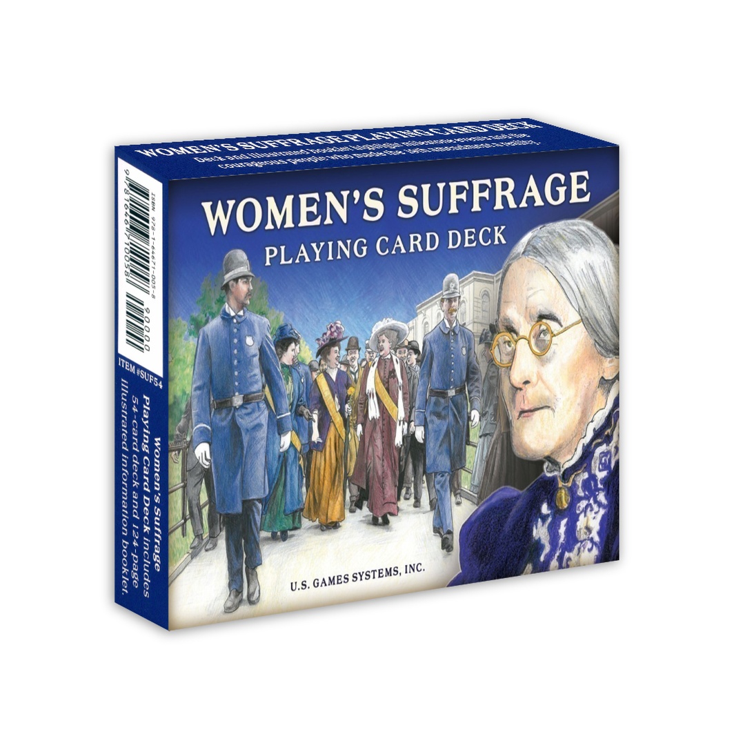 女權運動撲克牌｜Womens Suffrage Playing Card Deck｜54張,黑桃,紅心,黑梅,方塊,小丑,選舉運動,贈中文翻譯