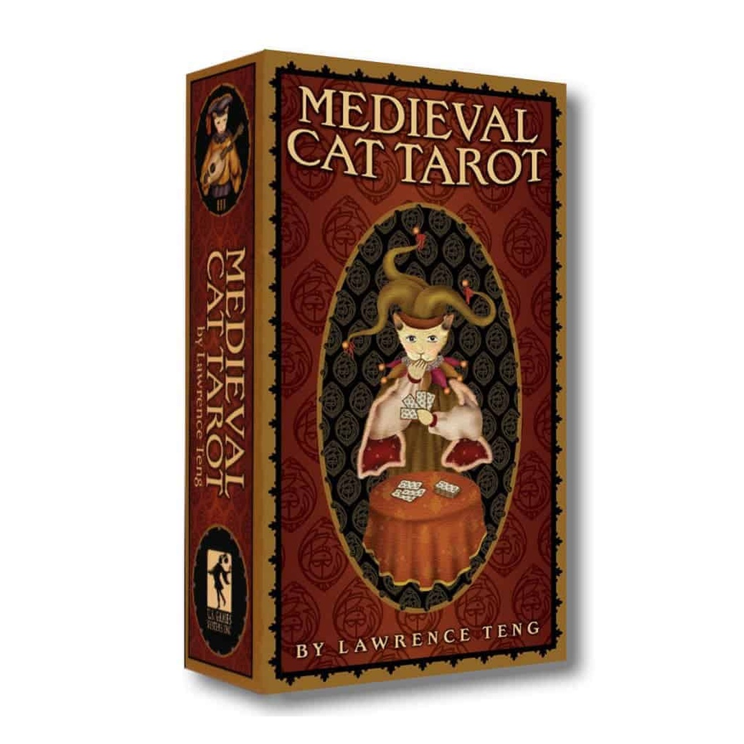 中世紀貓塔羅牌｜Medieval Cat Tarot｜78張,一套幽默貴族風的牌卡,贈中文翻譯