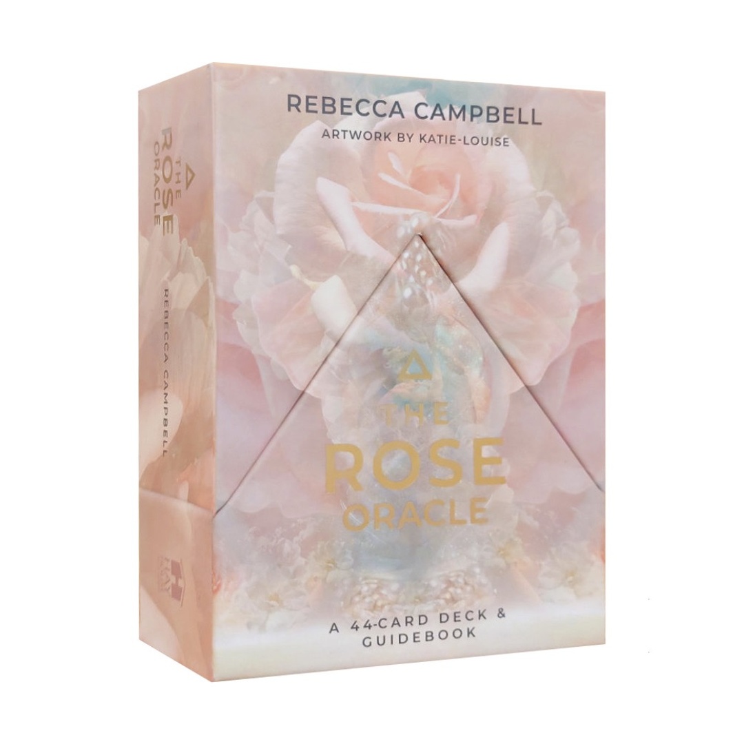 玫瑰神諭卡英文版｜The Rose Oracle｜44張,指引朝向奉獻和美麗之路，古老女神的祕密象徵,贈中文翻譯