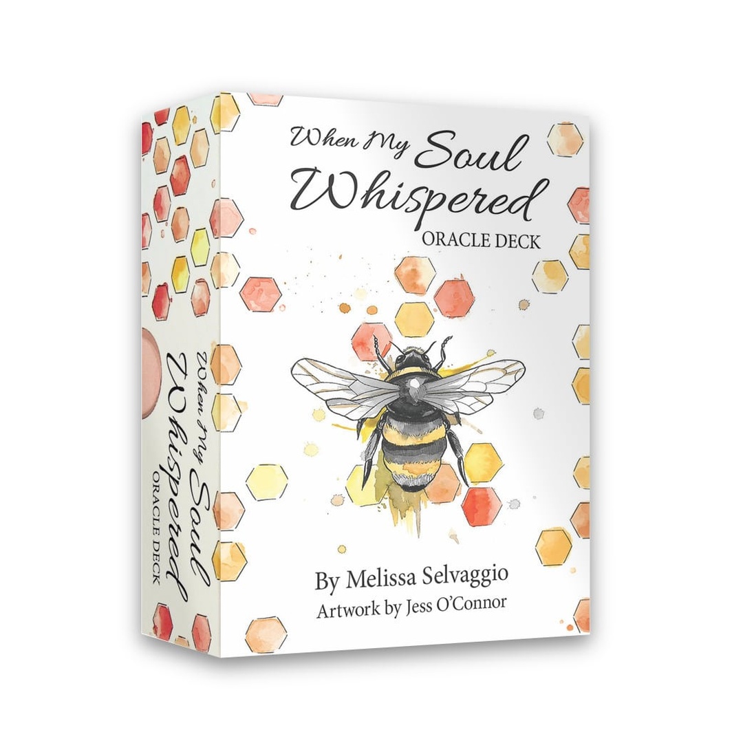 當我的靈魂呢喃時-指引卡｜When My Soul Whispered Oracle Deck｜44張,自然和靈性領域的迷人簡約意象,贈中文翻譯