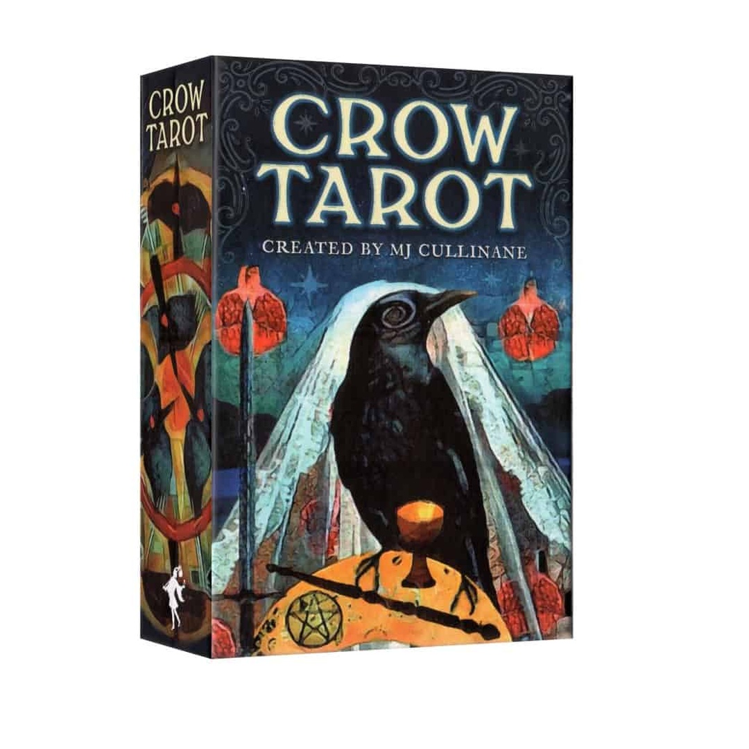 烏鴉塔羅｜Crow Tarot｜78張,讓直覺力量與神祕的宇宙能量聯繫起來,贈中文翻譯