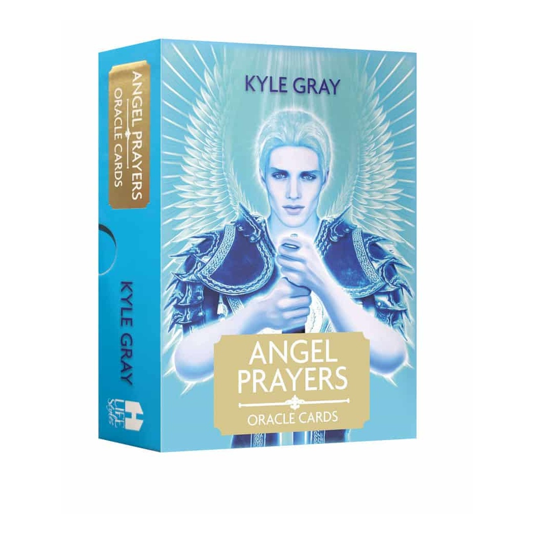 天使祈禱神諭卡｜Angel Prayers Oracle｜44張,結合圖像與符碼、祈願肯定句、面對挑戰找回當下平靜,贈中文翻譯