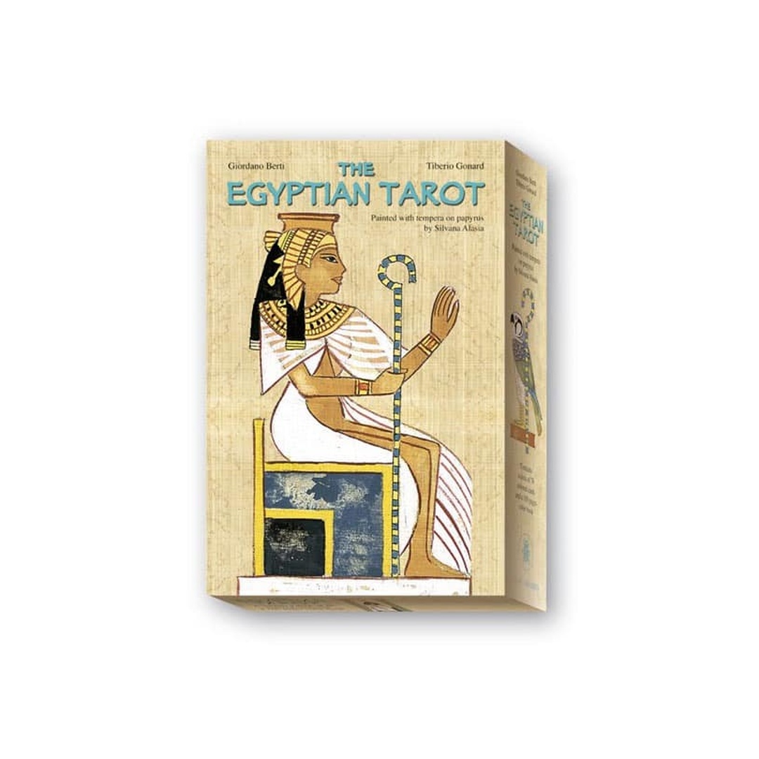 埃及塔羅密儀豪華盒裝版｜Egyptian Tarot｜78張,學習採取順暢的行動與回應,贈中文翻譯