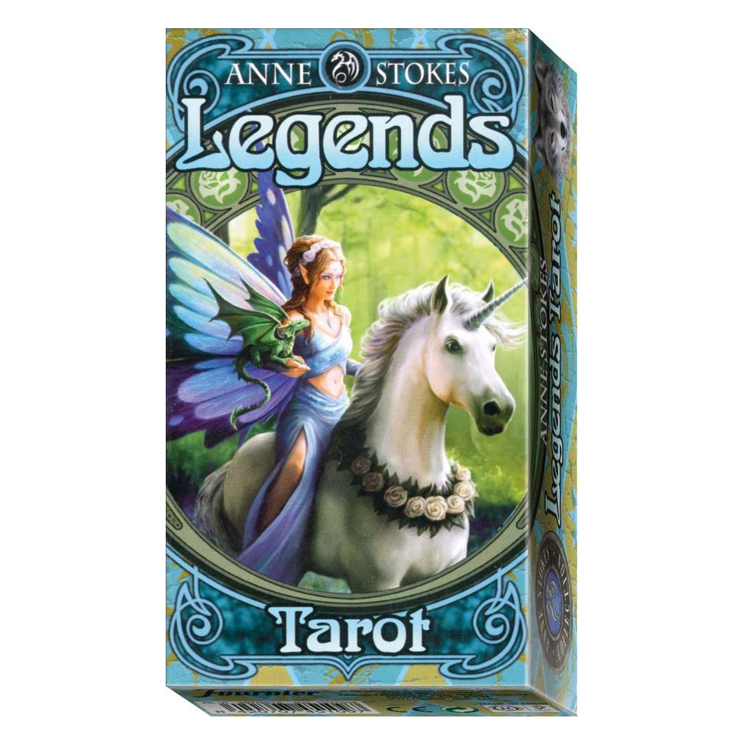 安妮斯托克斯傳奇塔羅牌｜Legends Anne Stokes Tarot｜78張,龍,吸血鬼,骷髏,天使羽毛,發現古老力量智慧,贈中文翻譯