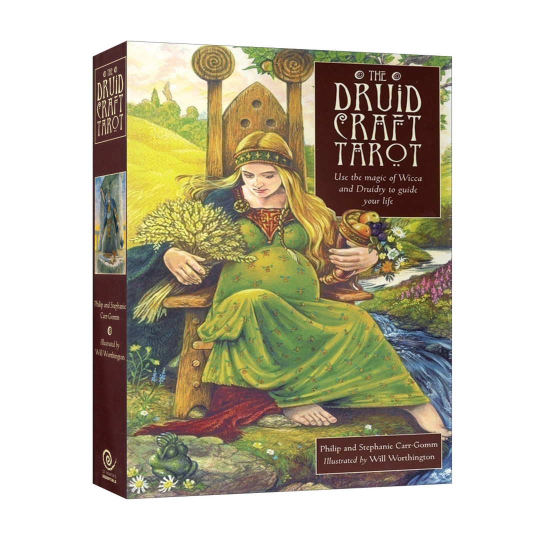 德魯伊族系塔羅｜The Druidcraft Tarot｜78張,透過古老傳說、精緻圖像，打開內在世界大門,贈中文翻譯