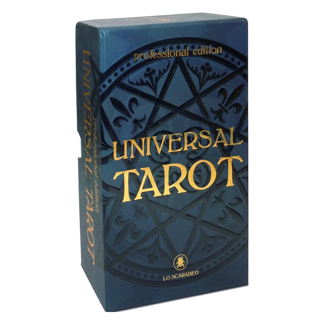 聖甲蟲普及塔羅專業版｜Universal Tarot Professional Edition｜78張,大幅圖像適合用於教學、解讀並深究細節,贈中文翻譯