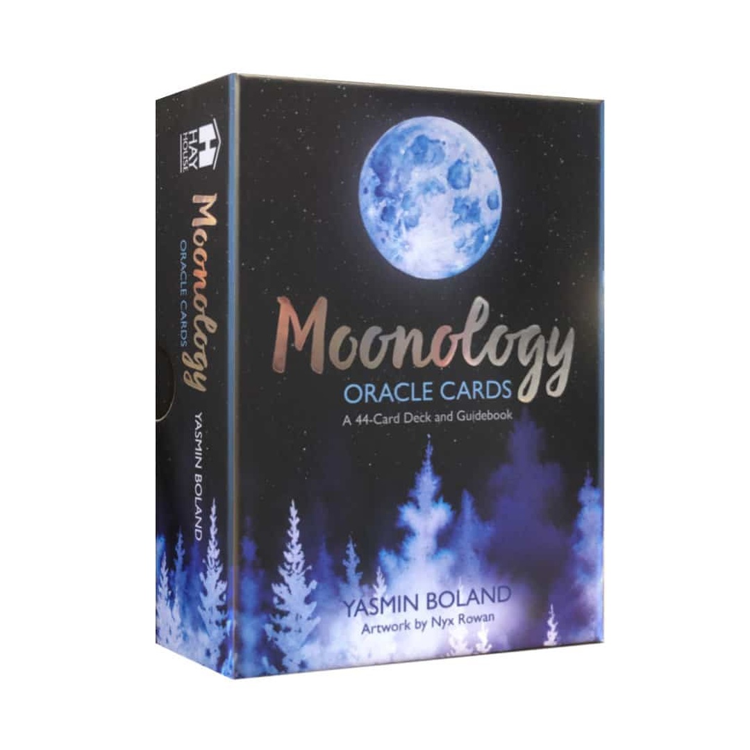 月相學神諭卡英文版｜Moonology Oracle Cards｜44張,美麗和睿智的搭配協助運用月球能量