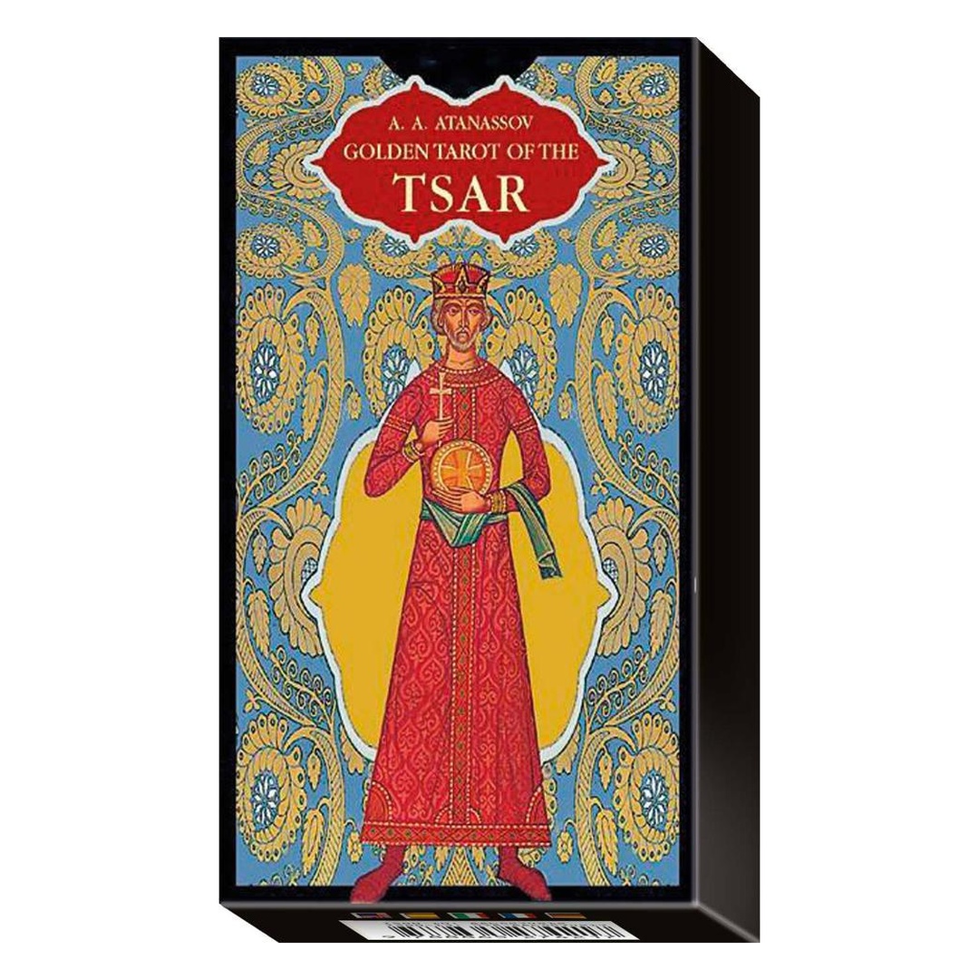 俄羅斯金色沙皇塔羅｜Golden Tarot Of The Tsar Gold Foil｜78張,細膩呈現神聖的傳承,贈中文翻譯